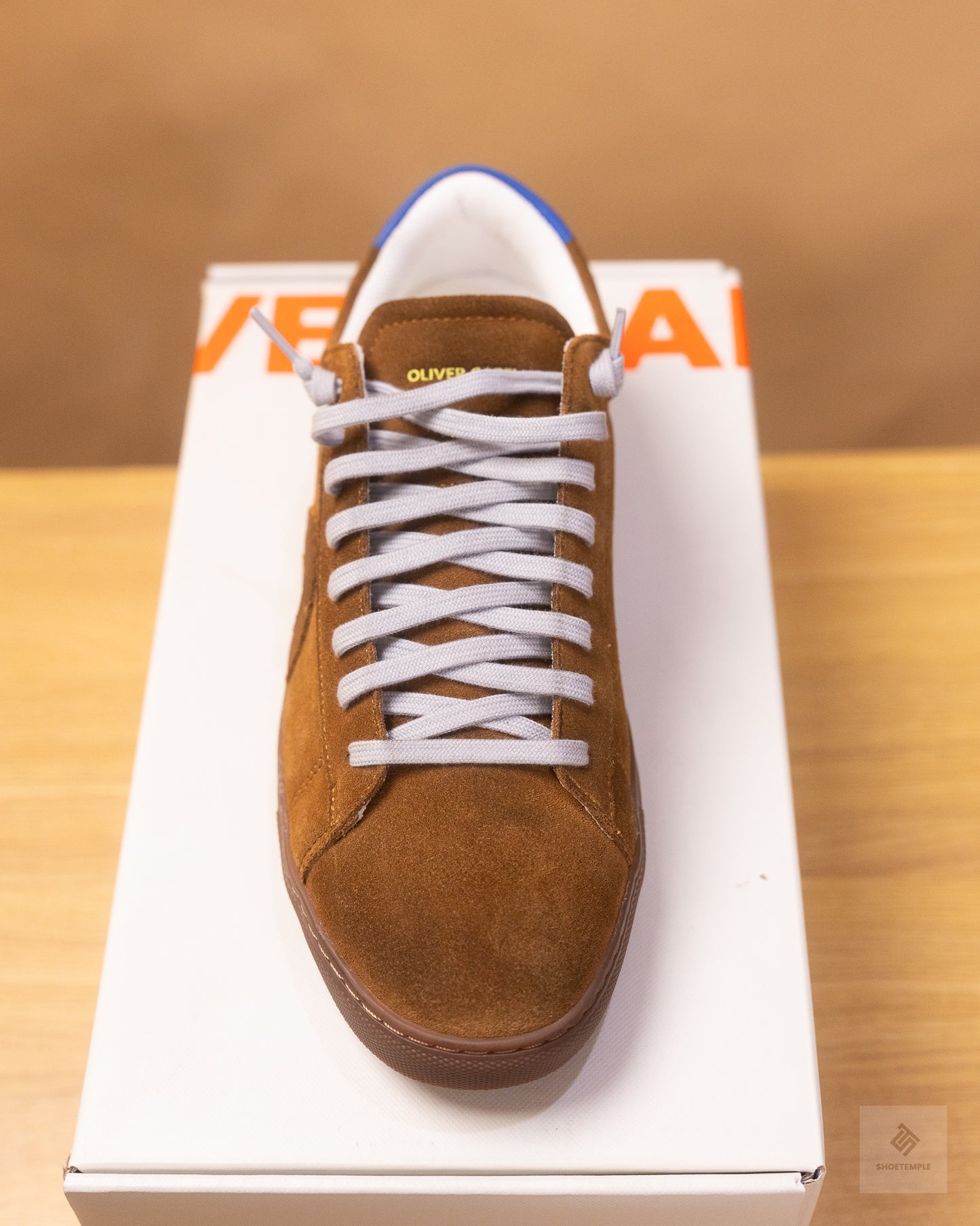 Oliver Cabell Low 1 Military sneakers in brown suede.