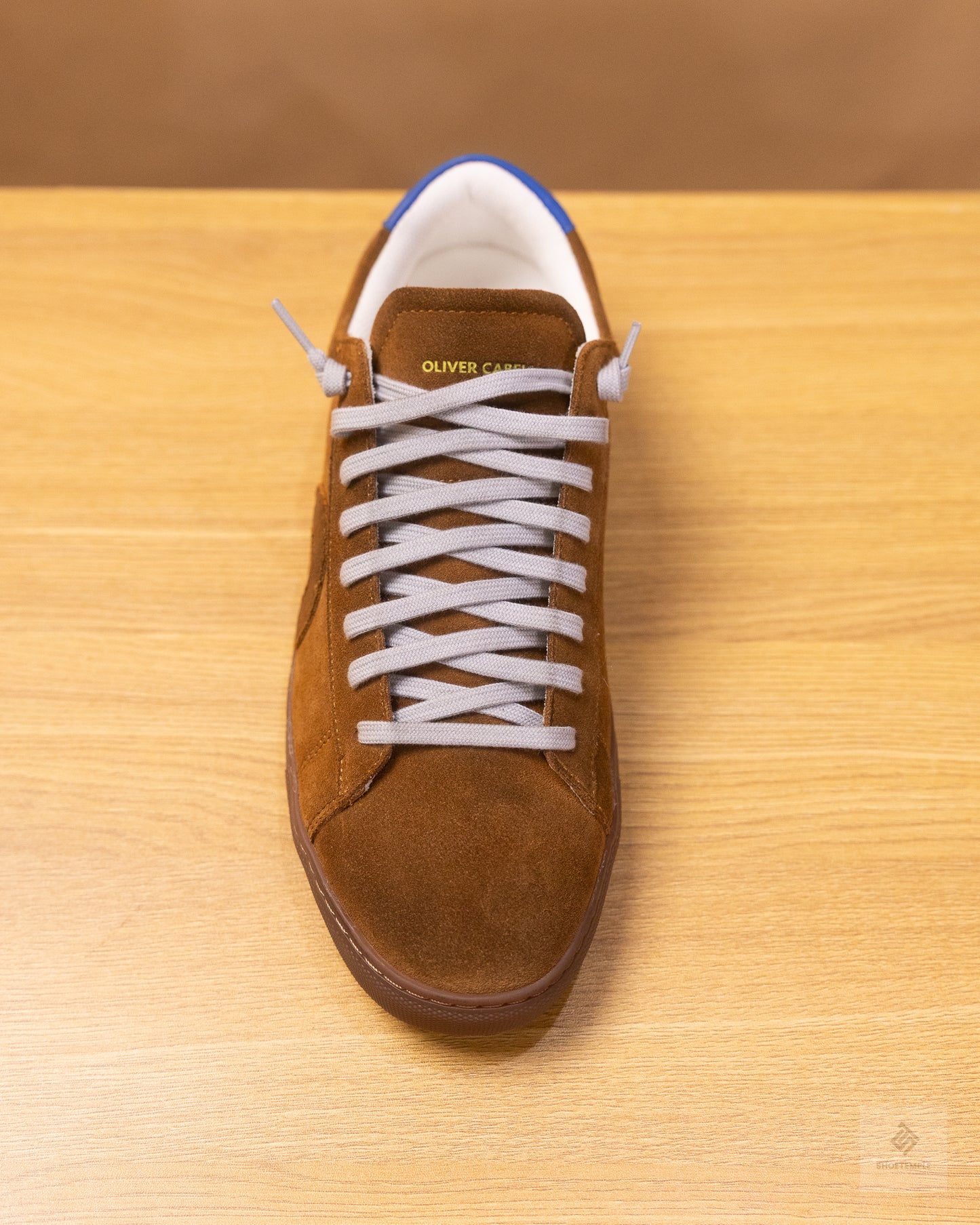 Oliver Cabell Low 1 Military sneakers in brown suede.