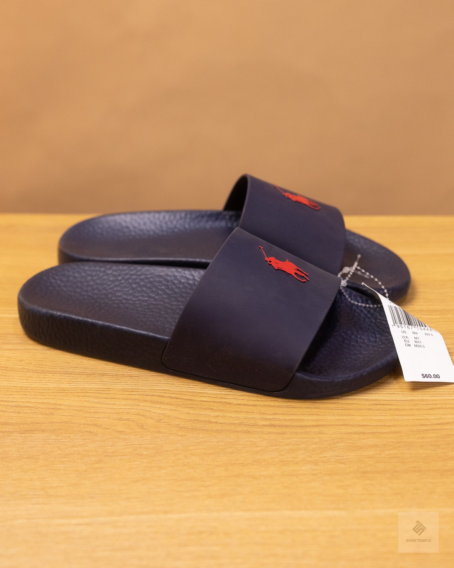 Polo Ralph Lauren Navy Polo Pony Slides Navy