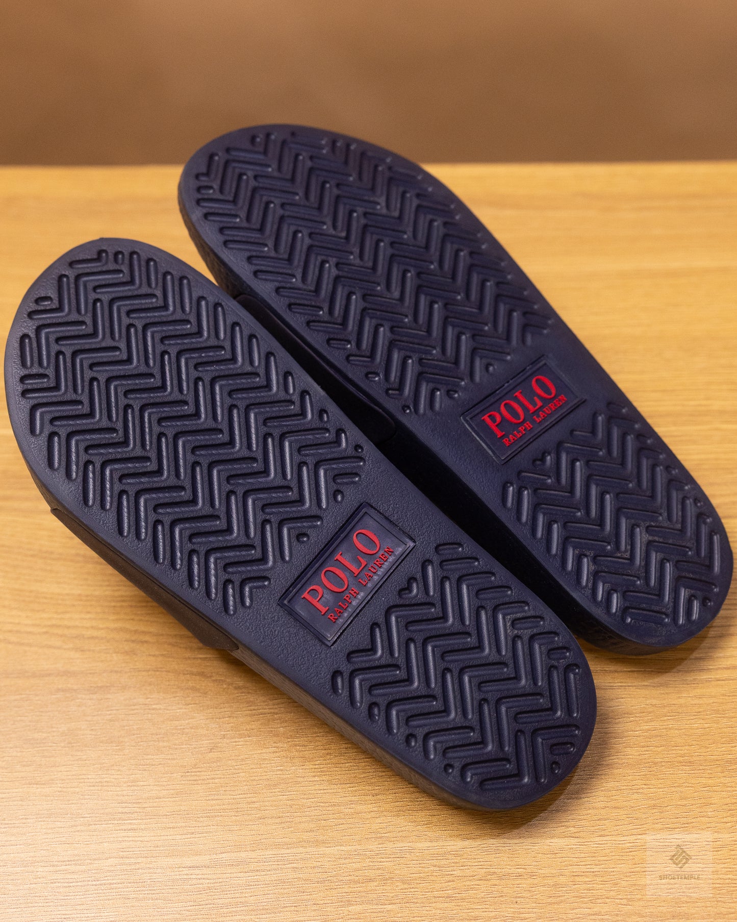 Polo Ralph Lauren Navy Polo Pony Slides Blue