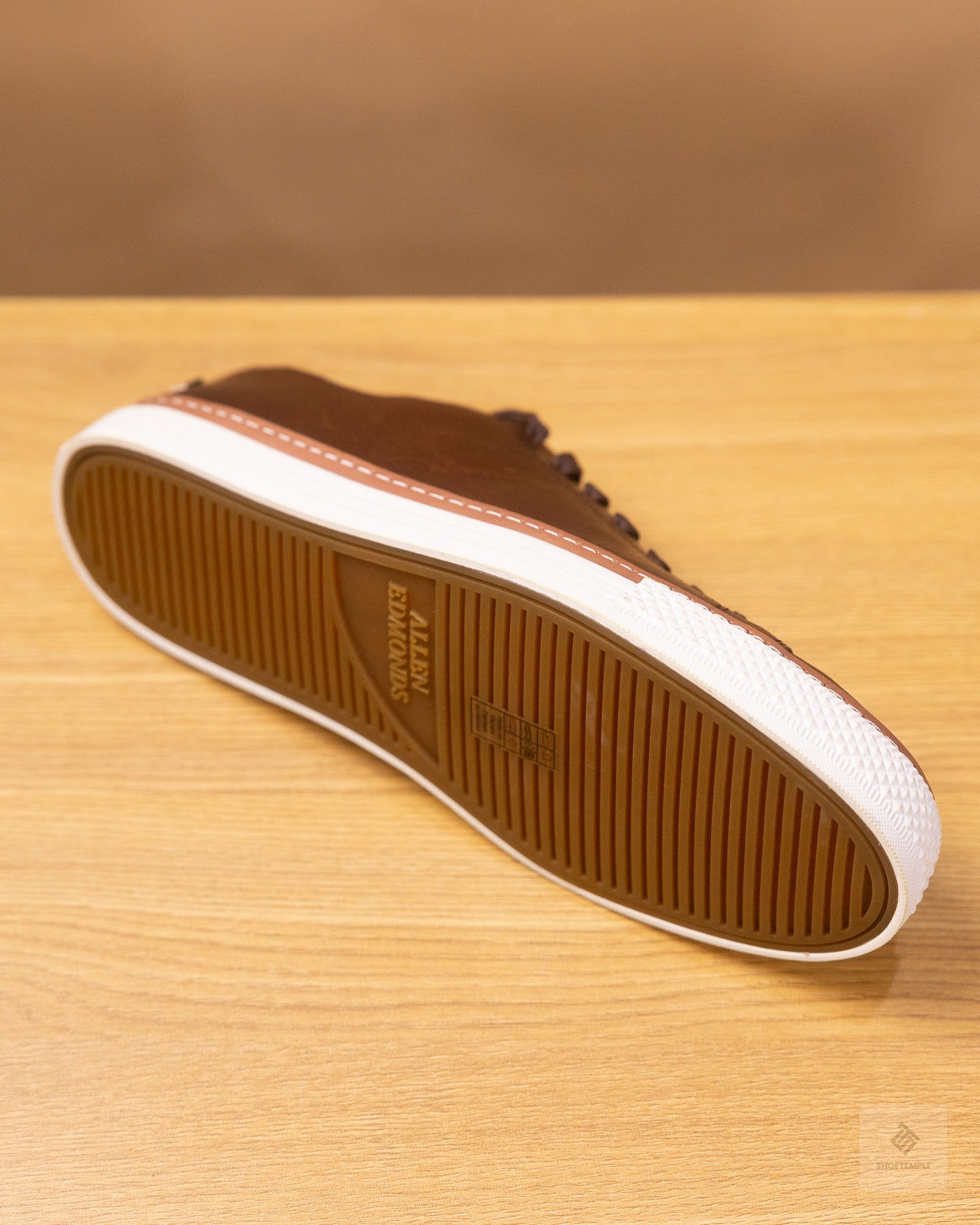 Allen Edmonds Paxton Casual Lace-Up Sneaker in dark brown leather.