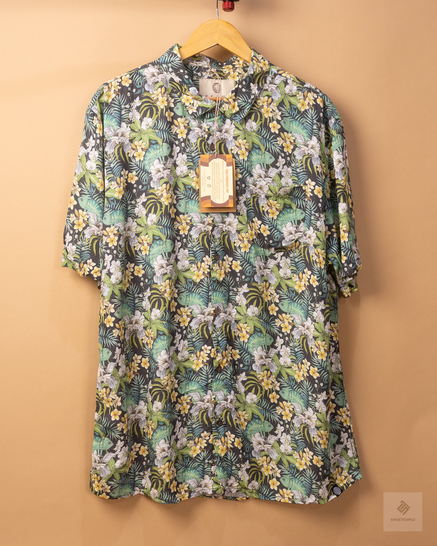 Skumi Camo Chameleon short Sleeve Print Casual Shirt