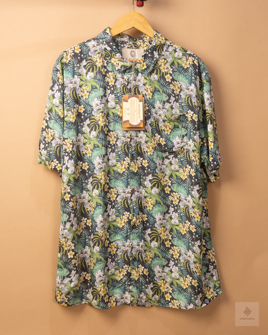 Skumi Camo Chameleon short Sleeve Print Casual Shirt