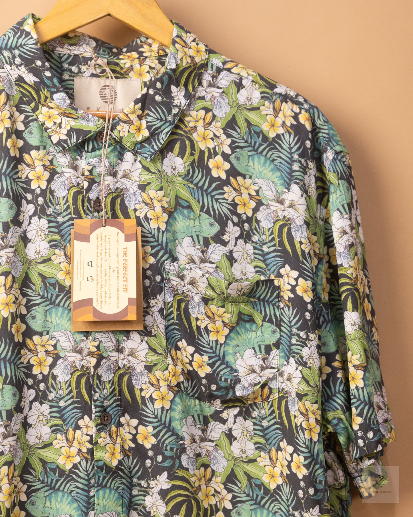 Skumi Camo Chameleon short Sleeve Print Casual Shirt