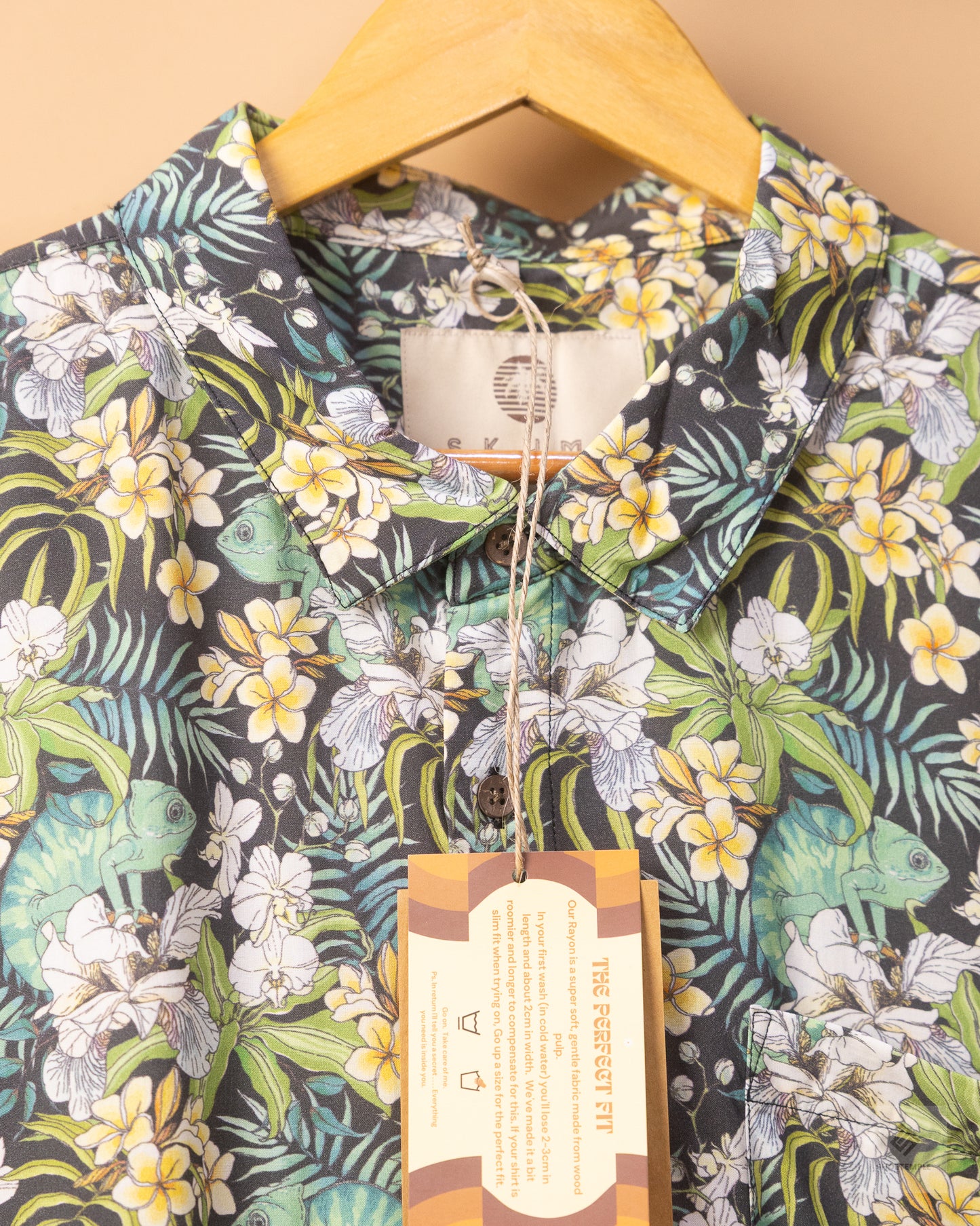 Skumi Camo Chameleon short Sleeve Print Casual Shirt