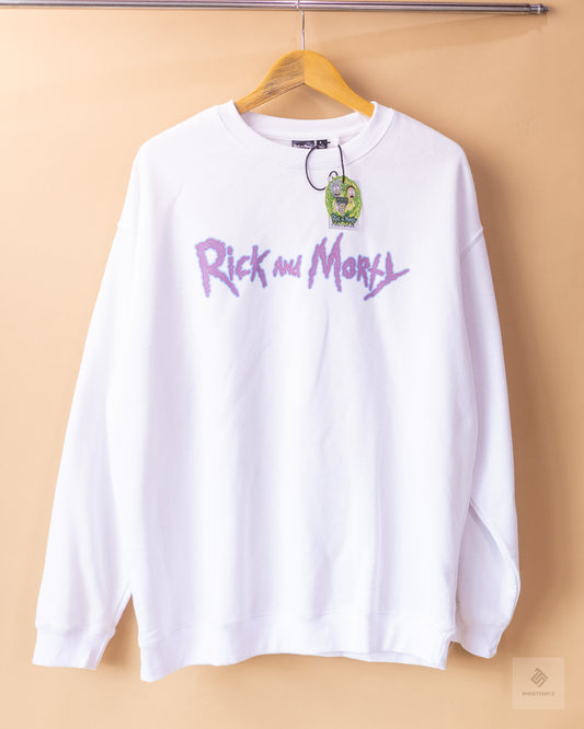 Rick & Morty Pullover - White
