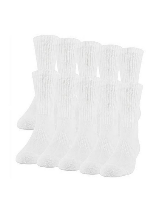 10 In A Pack Gildan Men’s Active Cotton Crew Socks
