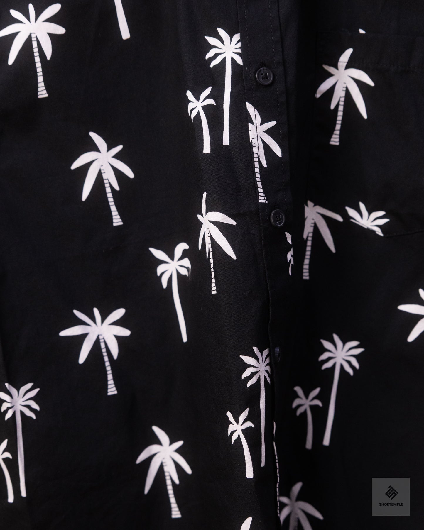 Mantaray Black Palm Shirt