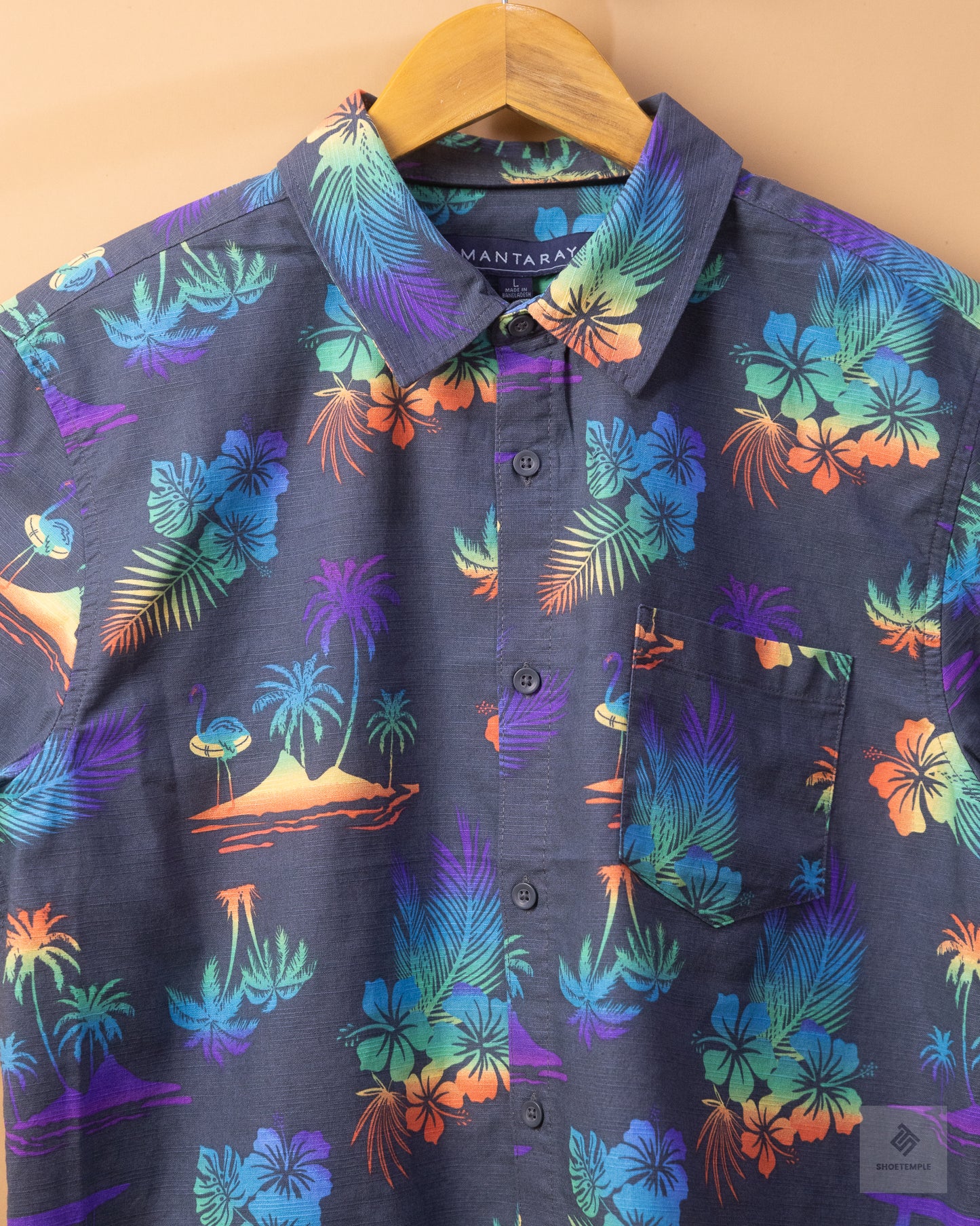 Mantaray Men's Tech Party Shirt in the Stoke Wizard colorway