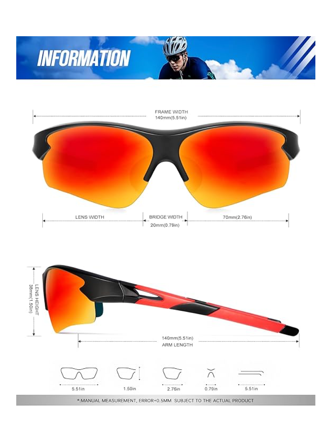 KALIYADI Sports Sunglasses for Men – Polarized UV Protection (3-Pack)