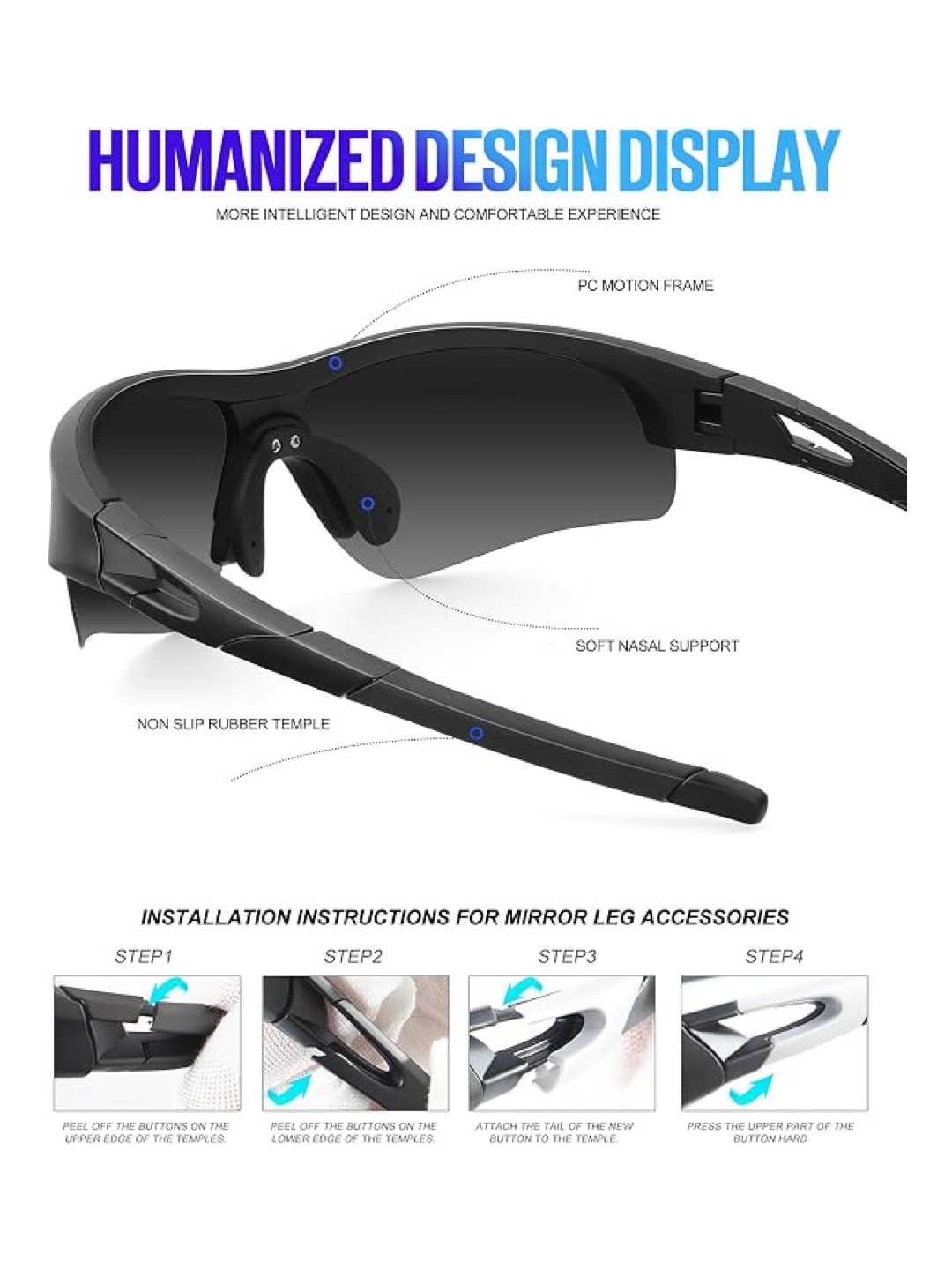 KALIYADI Sports Sunglasses for Men – Polarized UV Protection (3-Pack)