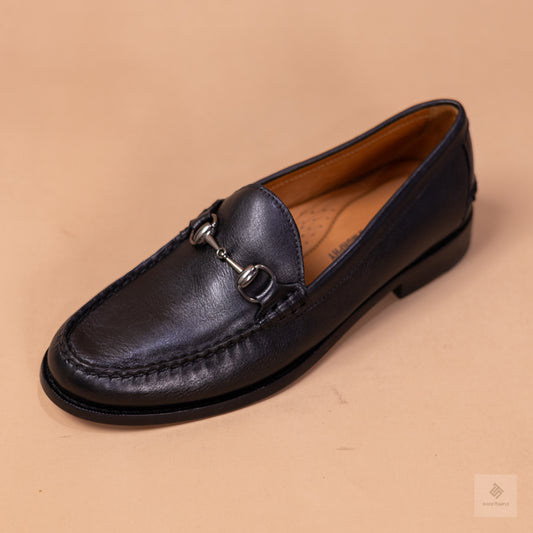 Johnsotn & Murphy Halstead Bit Loafer - Black