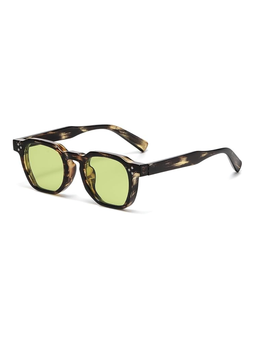 Retro Sunglasses for Women and Men – Square Thick-Framed Shades Trendy Vintage Sunglasses