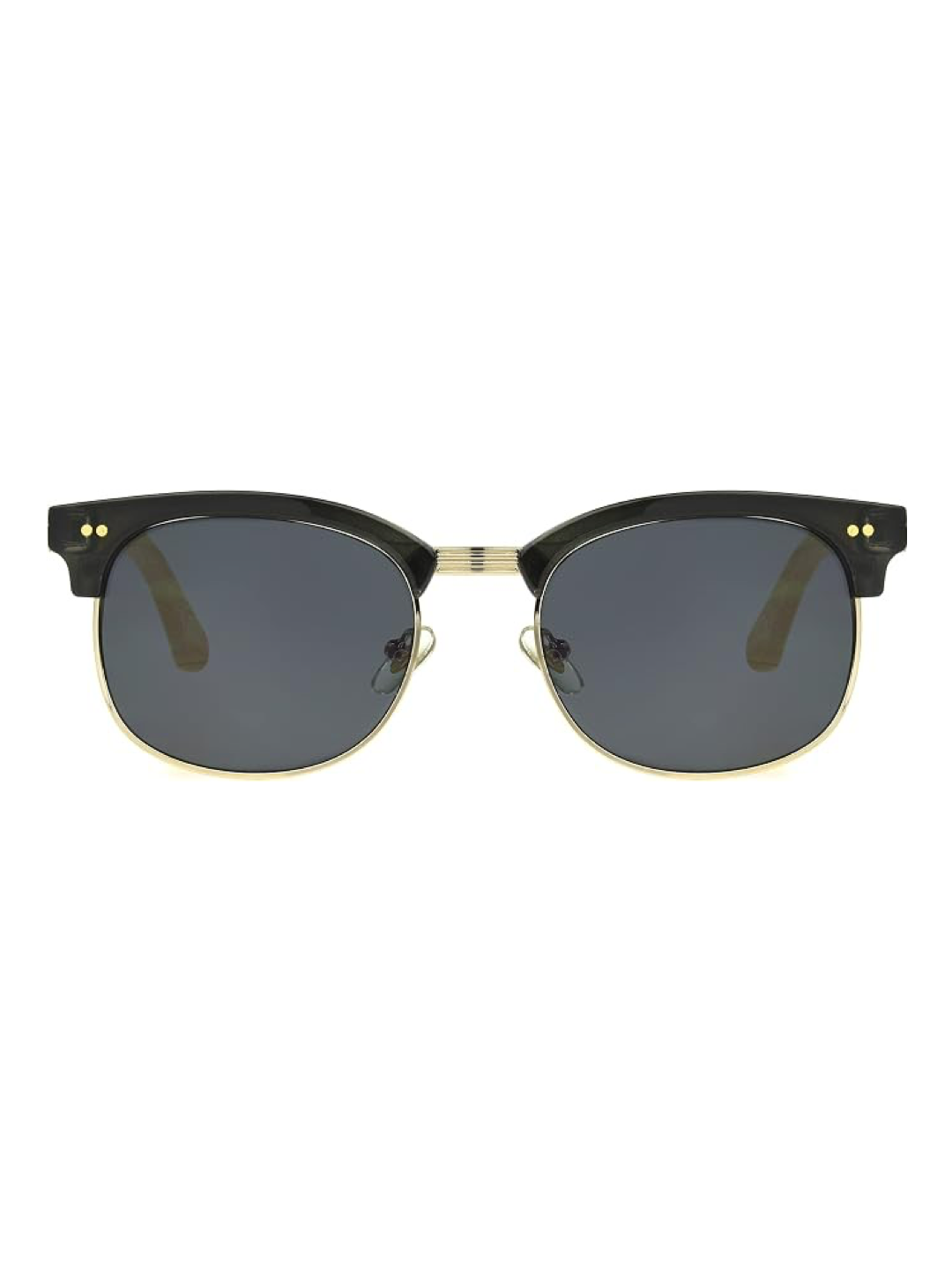Dockers Men's Tatum Club Sunglasses, 52mm – Black and Bamboo