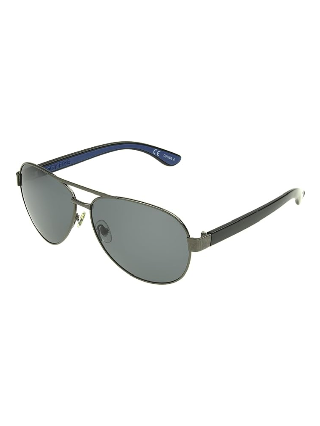 Dockers Men's Bo Polarized Aviator Sunglasses, 54mm – Gunmetal