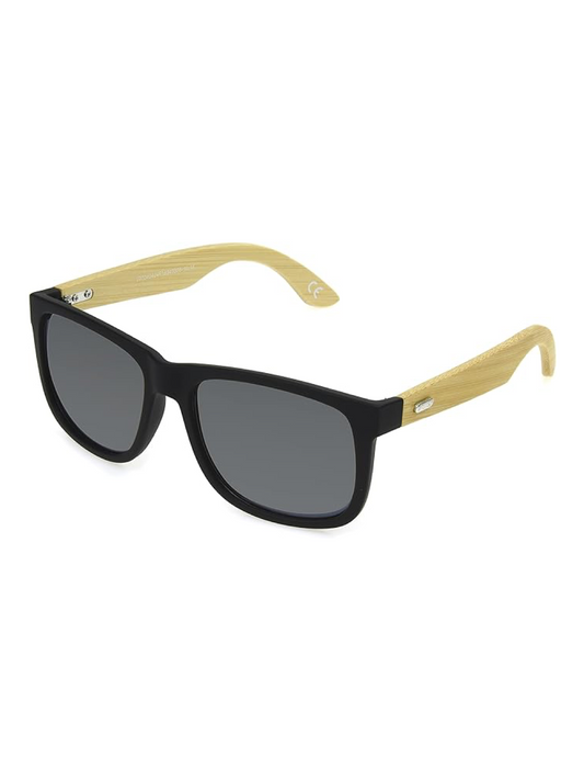 Dockers Men's Chase Sunglasses, 53mm – Black and Bamboo