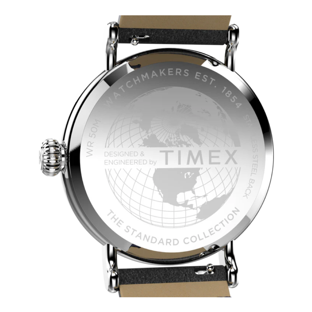 Timex Standard 40mm Eco-Friendly Leather Strap Watch