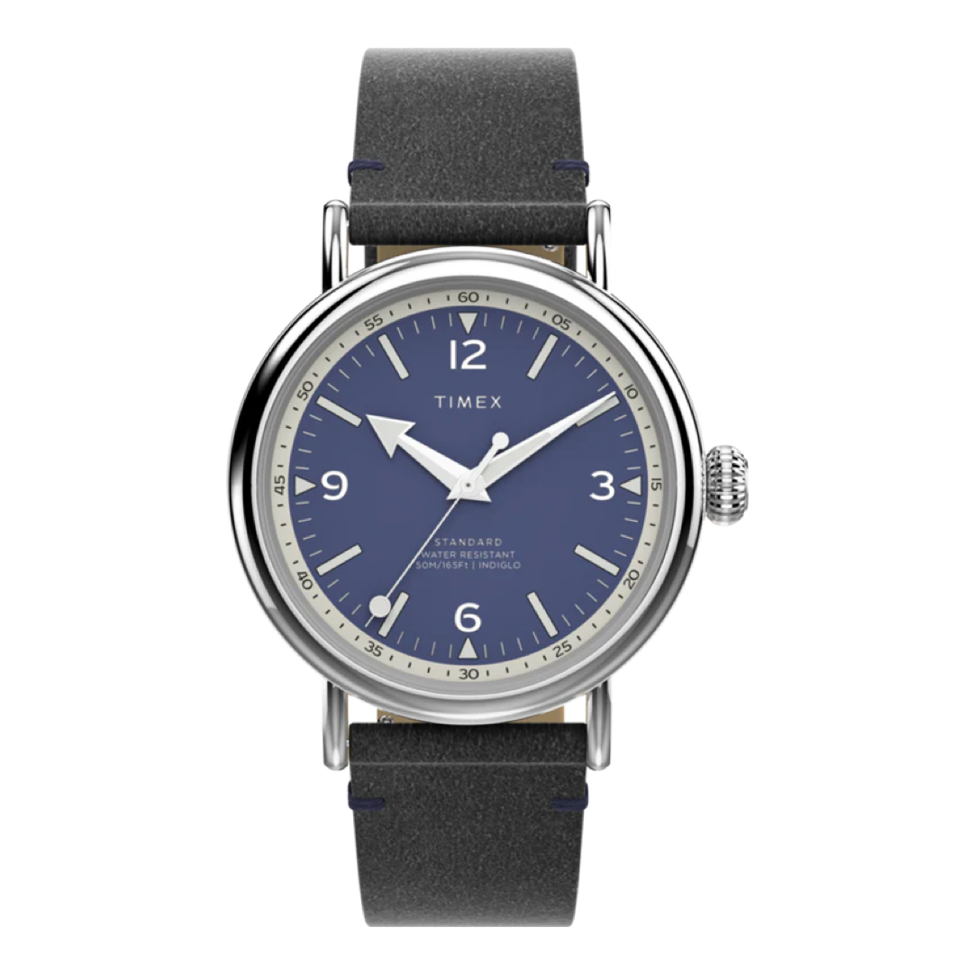 Timex Standard 40mm Eco-Friendly Leather Strap Watch