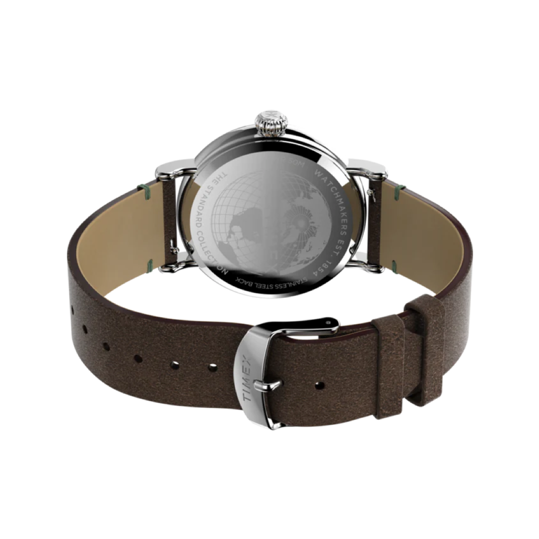 Timex Standard 40mm Eco-Friendly Leather Strap Watch