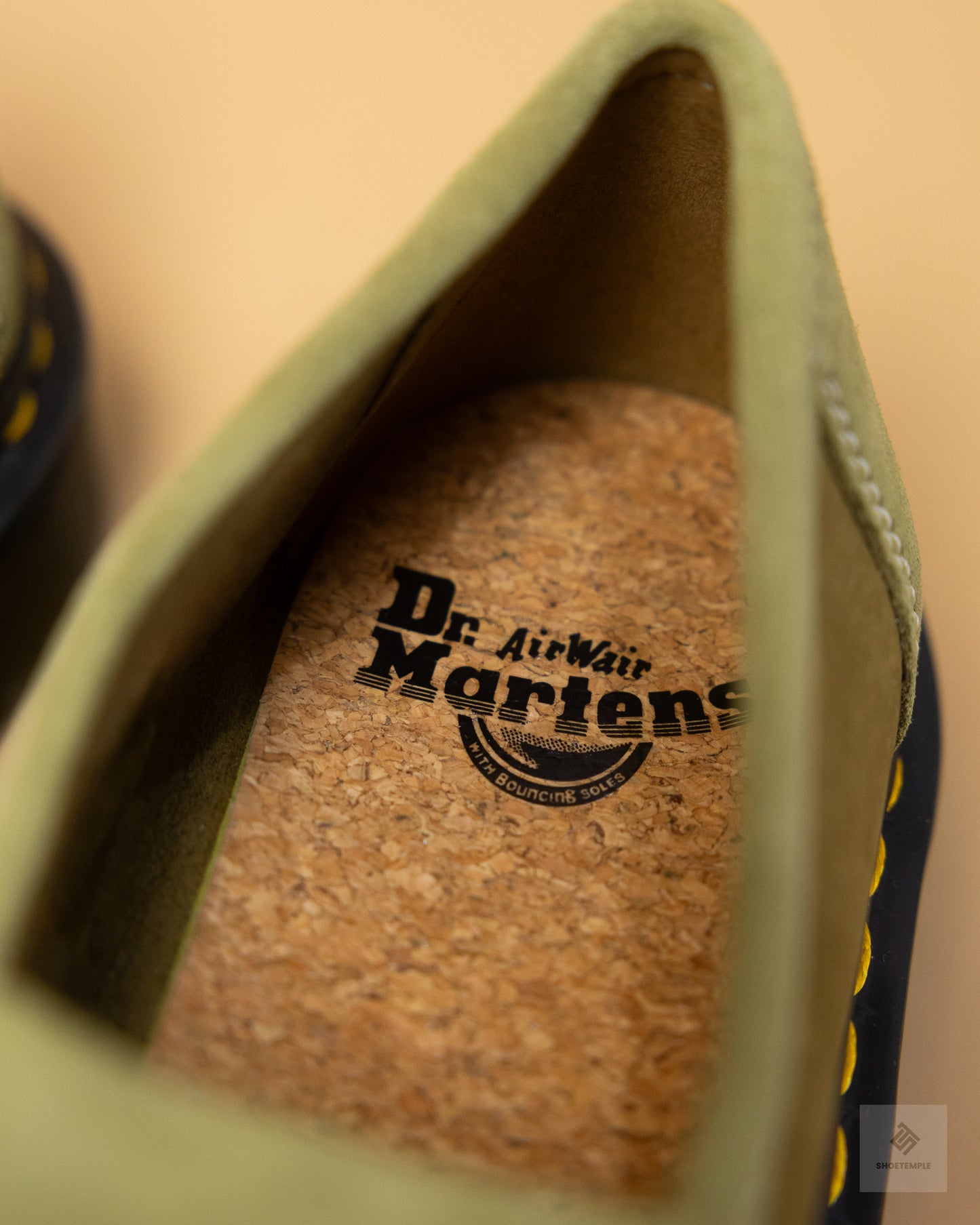 Dr Martens Adrian tassel loafers in khaki nubuck
