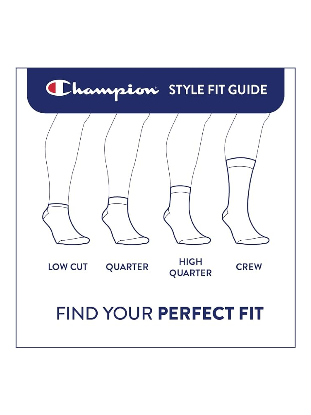 Champion Men's Cushioned Crew Socks 5-Pack - Moisture-Wicking Athletic Crew Socks with Arch Support