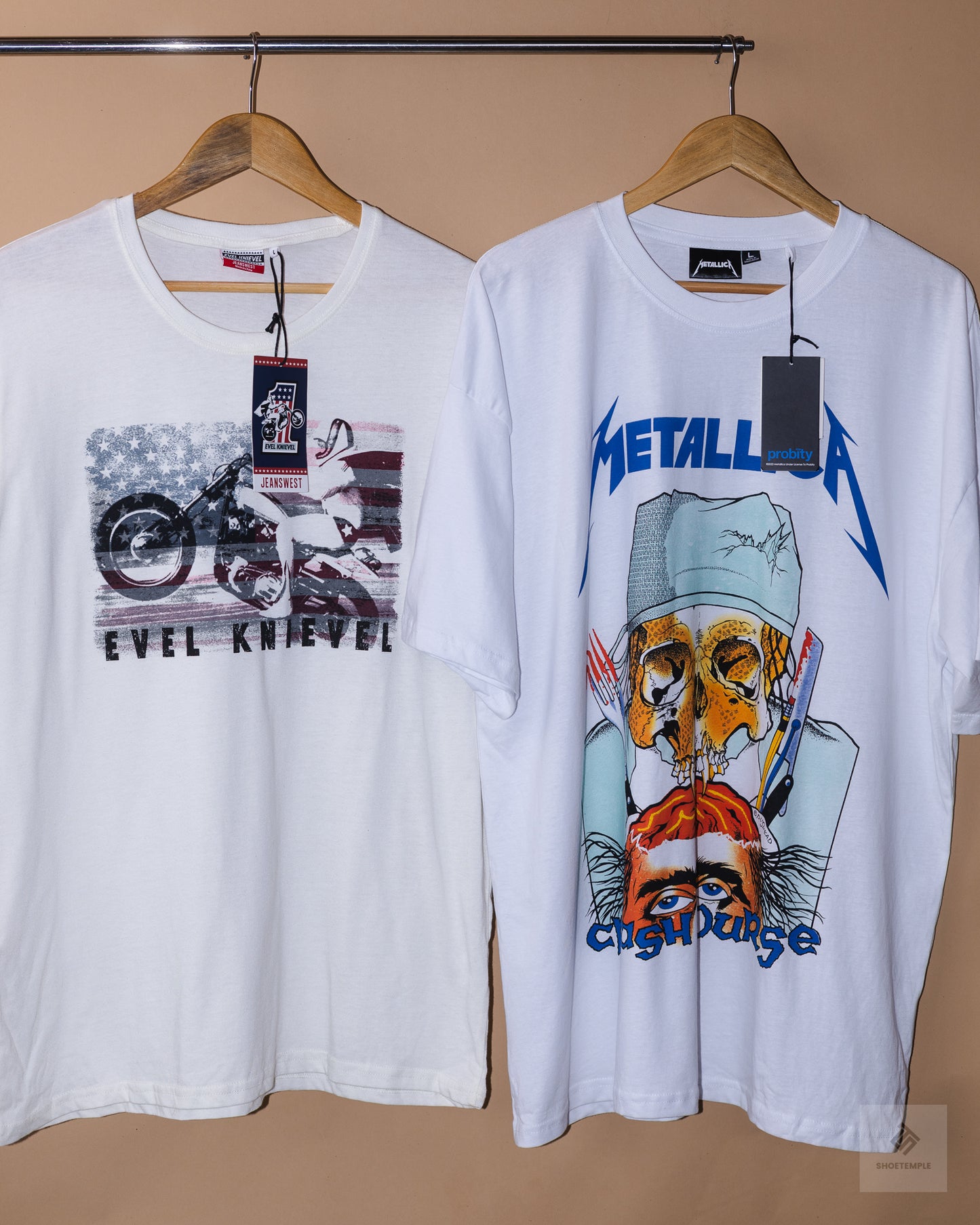 Metalica X Evel Knievel T-Shirts