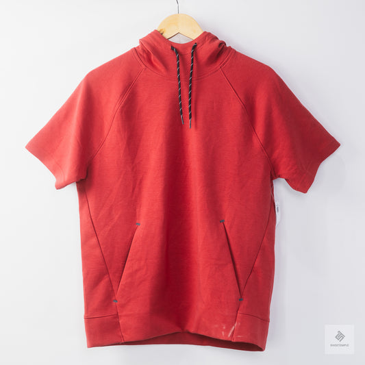 Old Navy Dynamic Fleece Textured Rib-Knit Short-Sleeve Pullover Hoodie