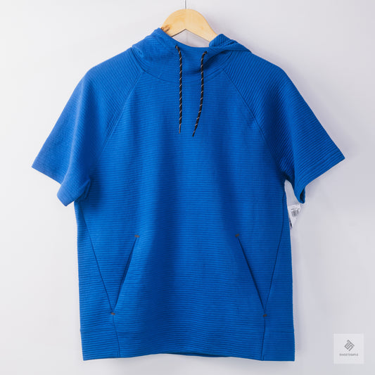 Old Navy Dynamic Fleece Textured Rib-Knit Short-Sleeve Pullover Hoodie