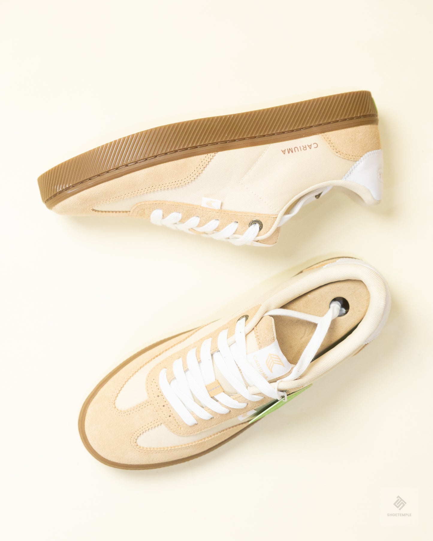 Cariuma Toca Sneakers in Teak Light Cream Nylon Latte Suede