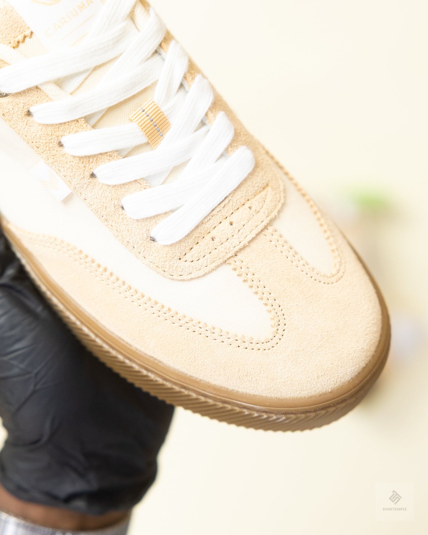 Cariuma Toca Sneakers in Teak Light Cream Nylon Latte Suede