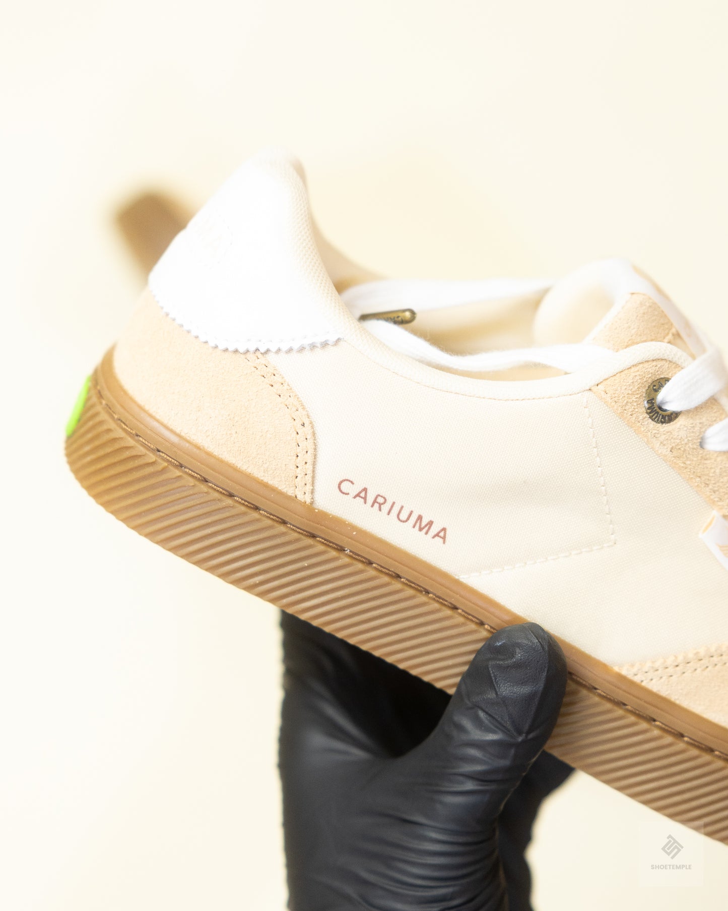 Cariuma Toca Sneakers in Teak Light Cream Nylon Latte Suede