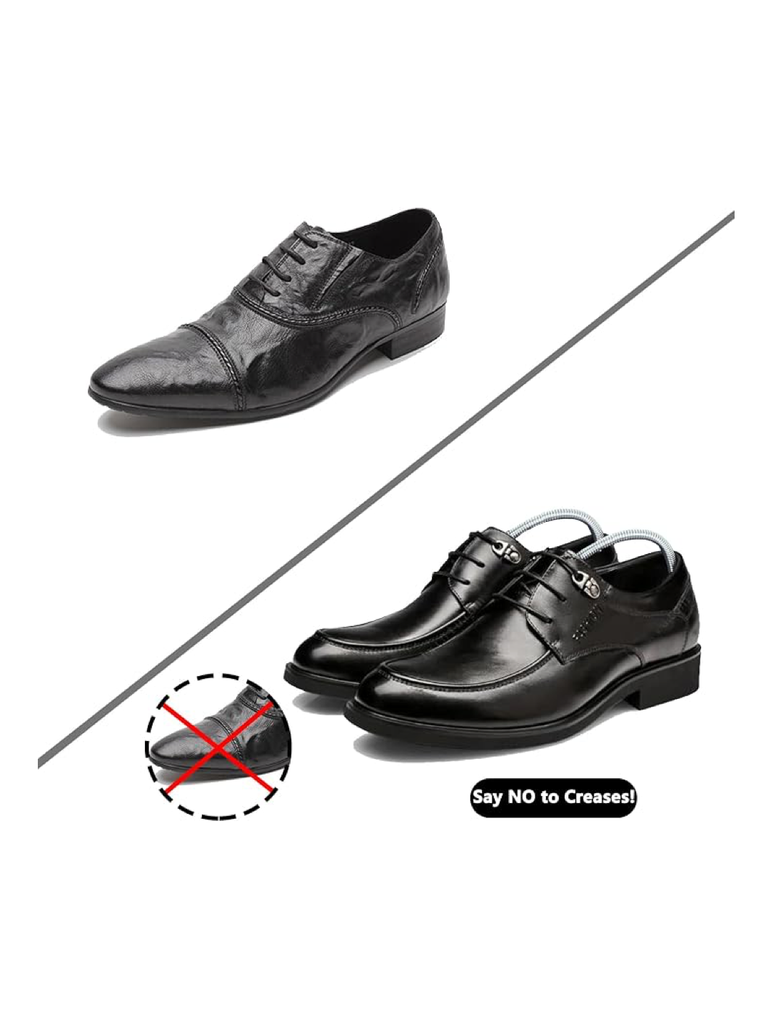 3 Pairs Adjustable Lightweight Plastic Shoe Trees – Men/Women (Size 39-46)