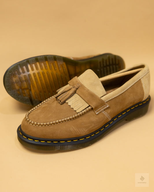 Dr. Martens Adrian Tassel Loafers - Khaki Nubuck