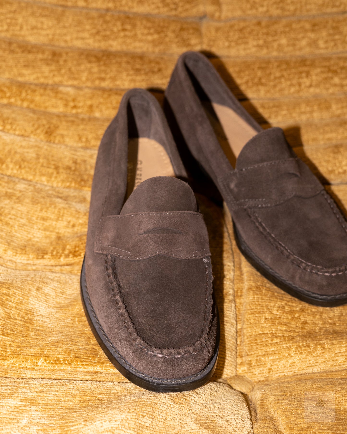 G.H. Bass Suede Penny Loafer in Brown