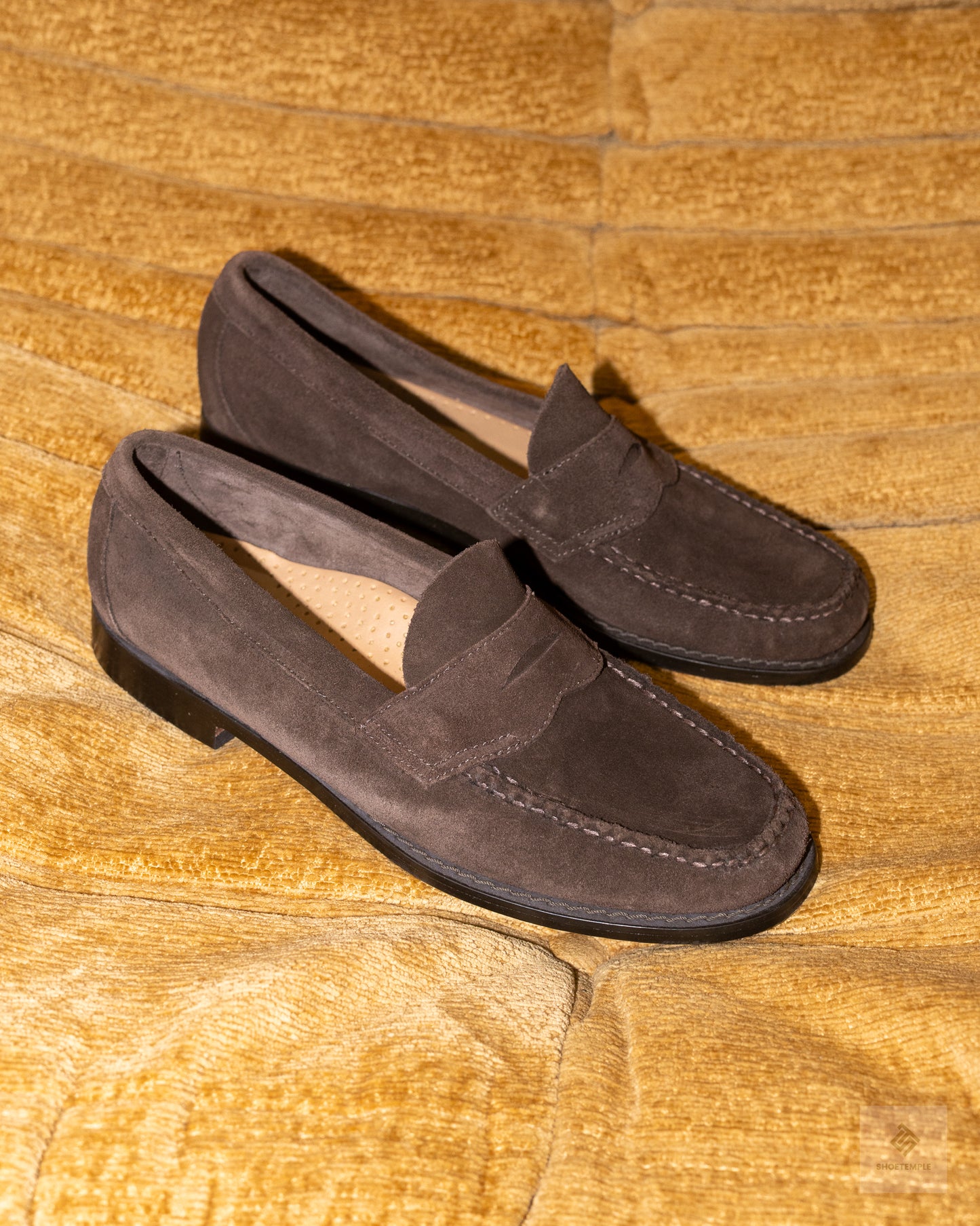 G.H. Bass Suede Penny Loafer in Brown