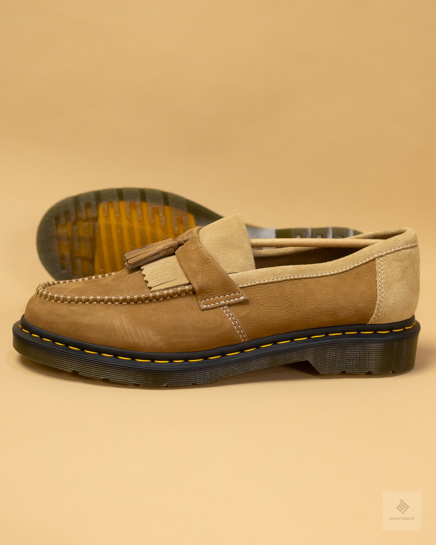 Dr. Martens Adrian Tassel Loafers - Khaki Nubuck