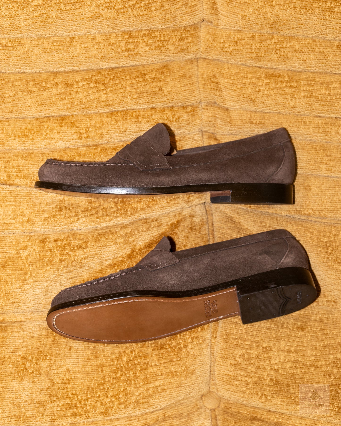 G.H. Bass Suede Penny Loafer in Brown