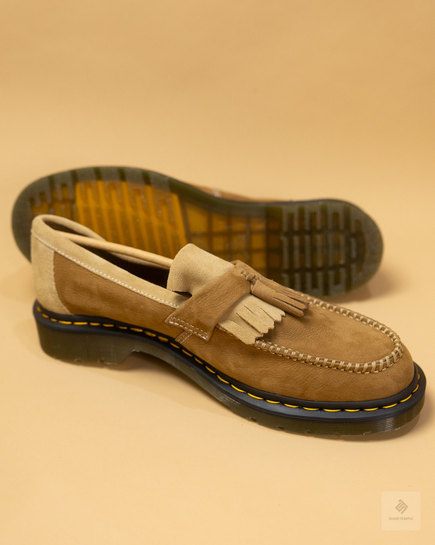 Dr. Martens Adrian Tassel Loafers - Khaki Nubuck