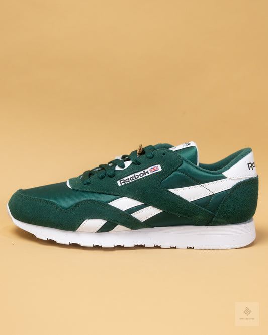Reebok Classic Nylon Sneakers - Forest Green/White