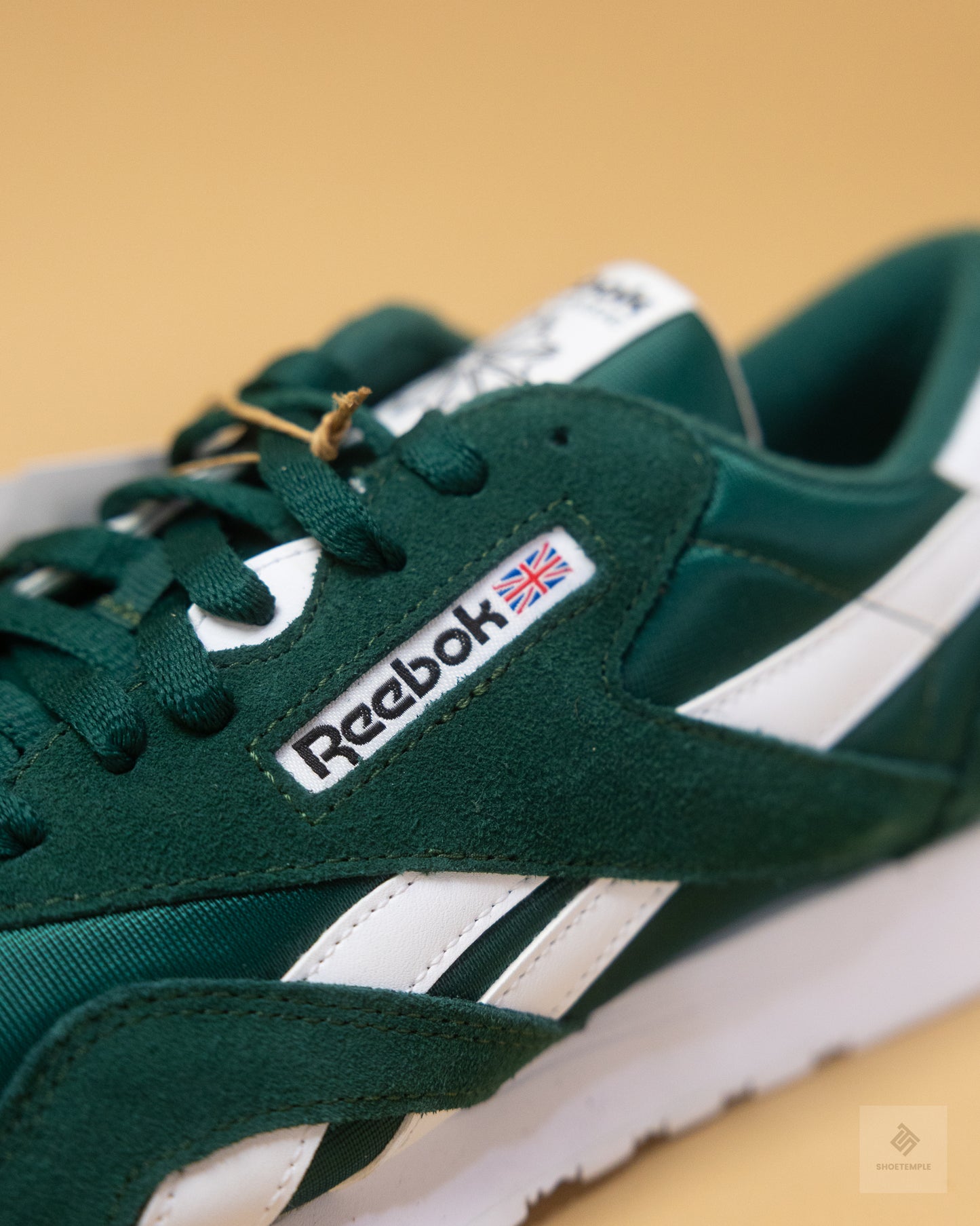 Reebok Classic Nylon Sneakers - Forest Green/White