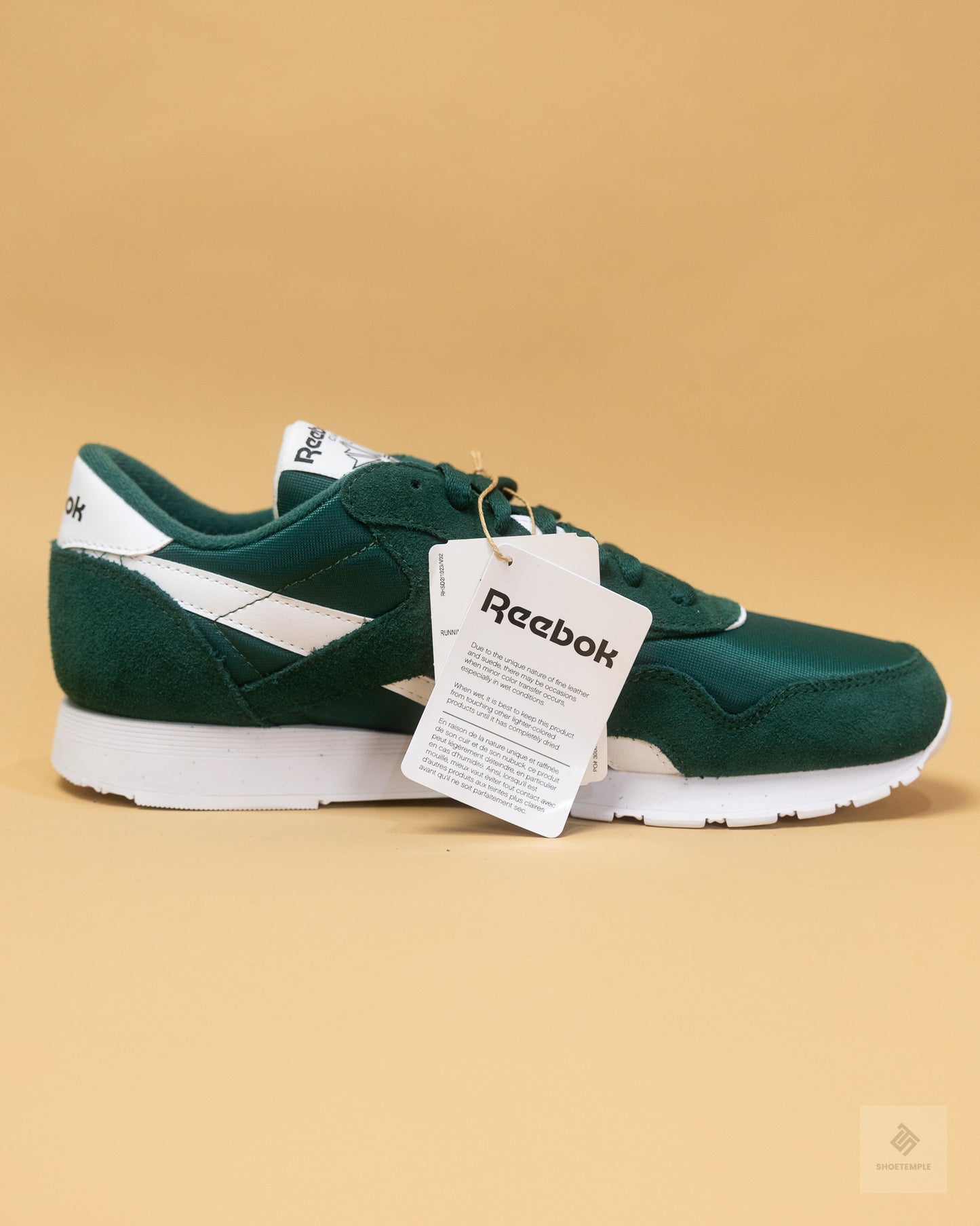 Reebok Classic Nylon Sneakers - Forest Green/White