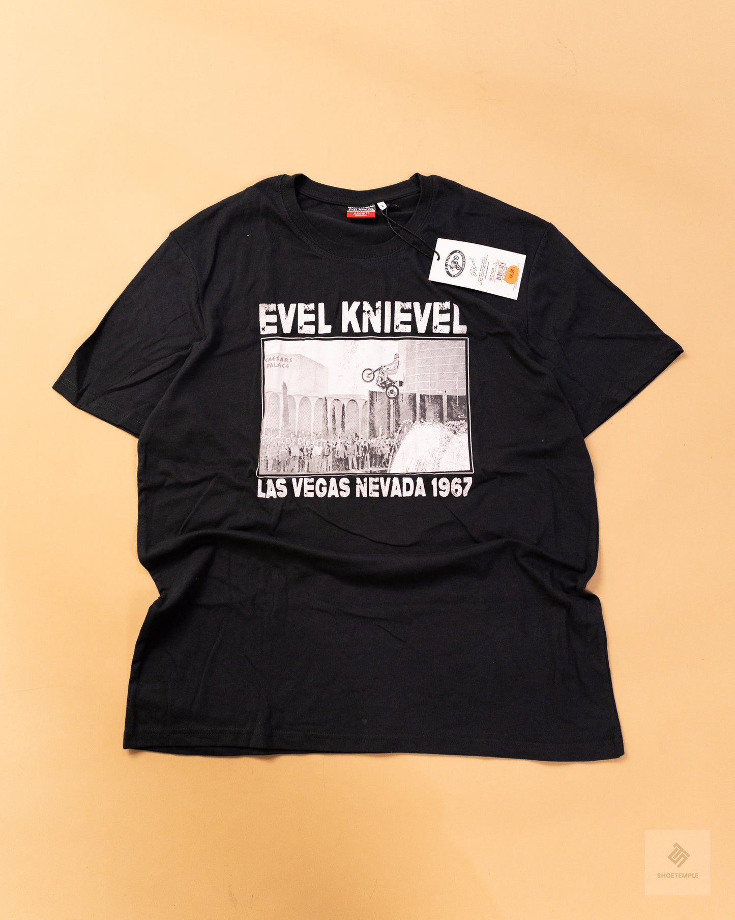 Evel Knievel Graphic T-Shirt Black
