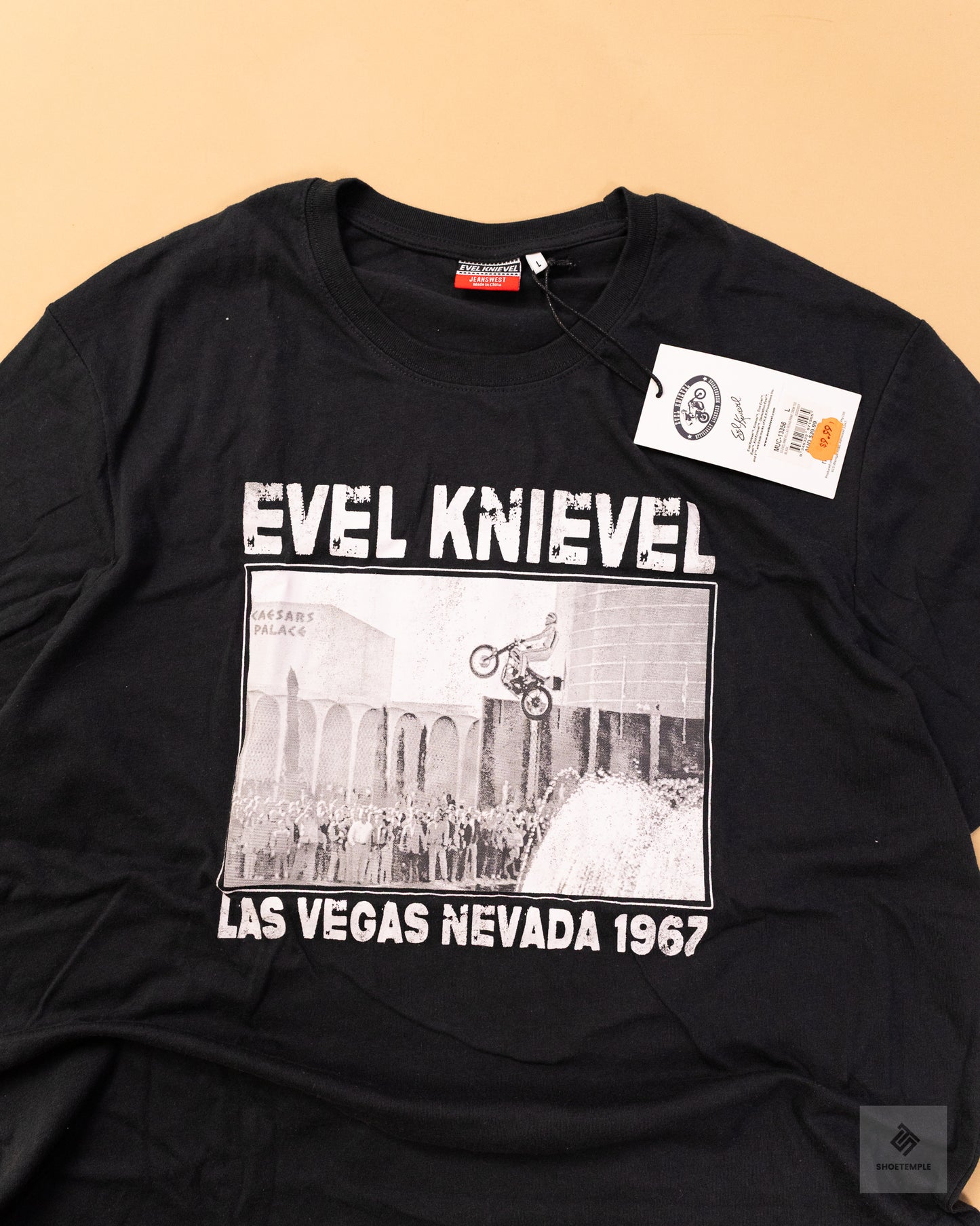 Evel Knievel Graphic T-Shirt Black