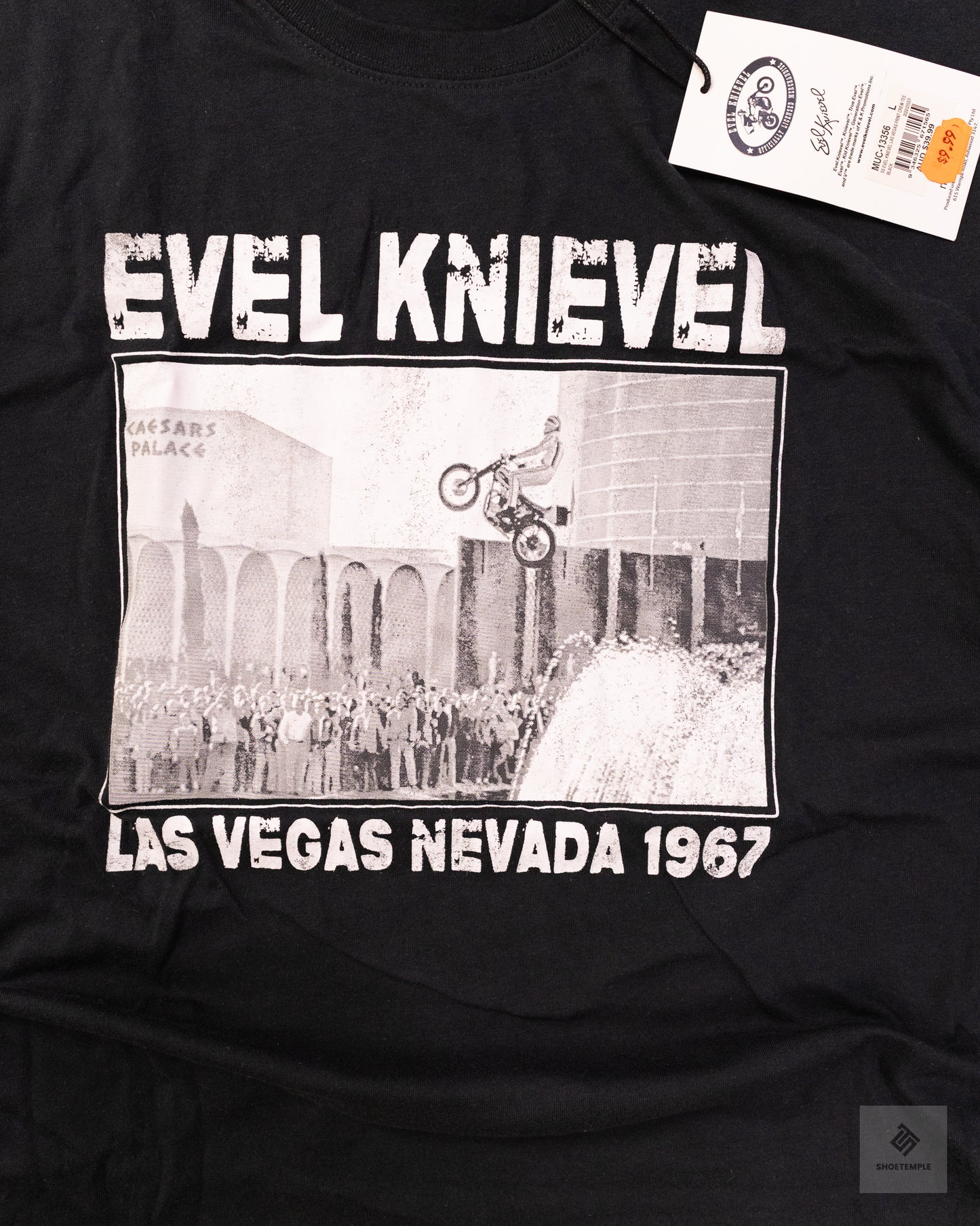 Evel Knievel Graphic T-Shirt Black
