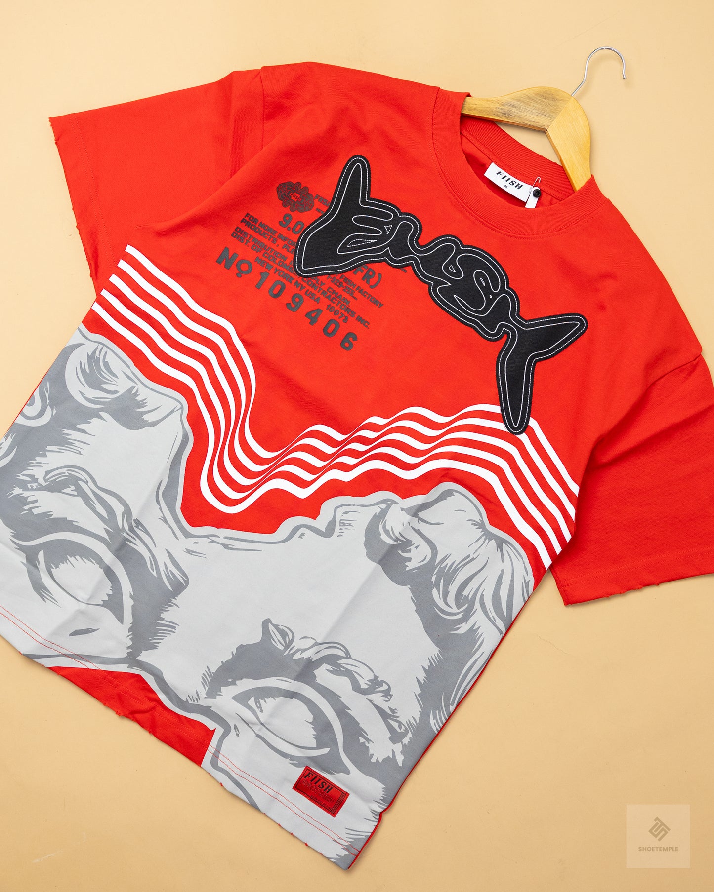 FIISH Heroes Everyone Heavy Weight Graphic T-Shirt – Red