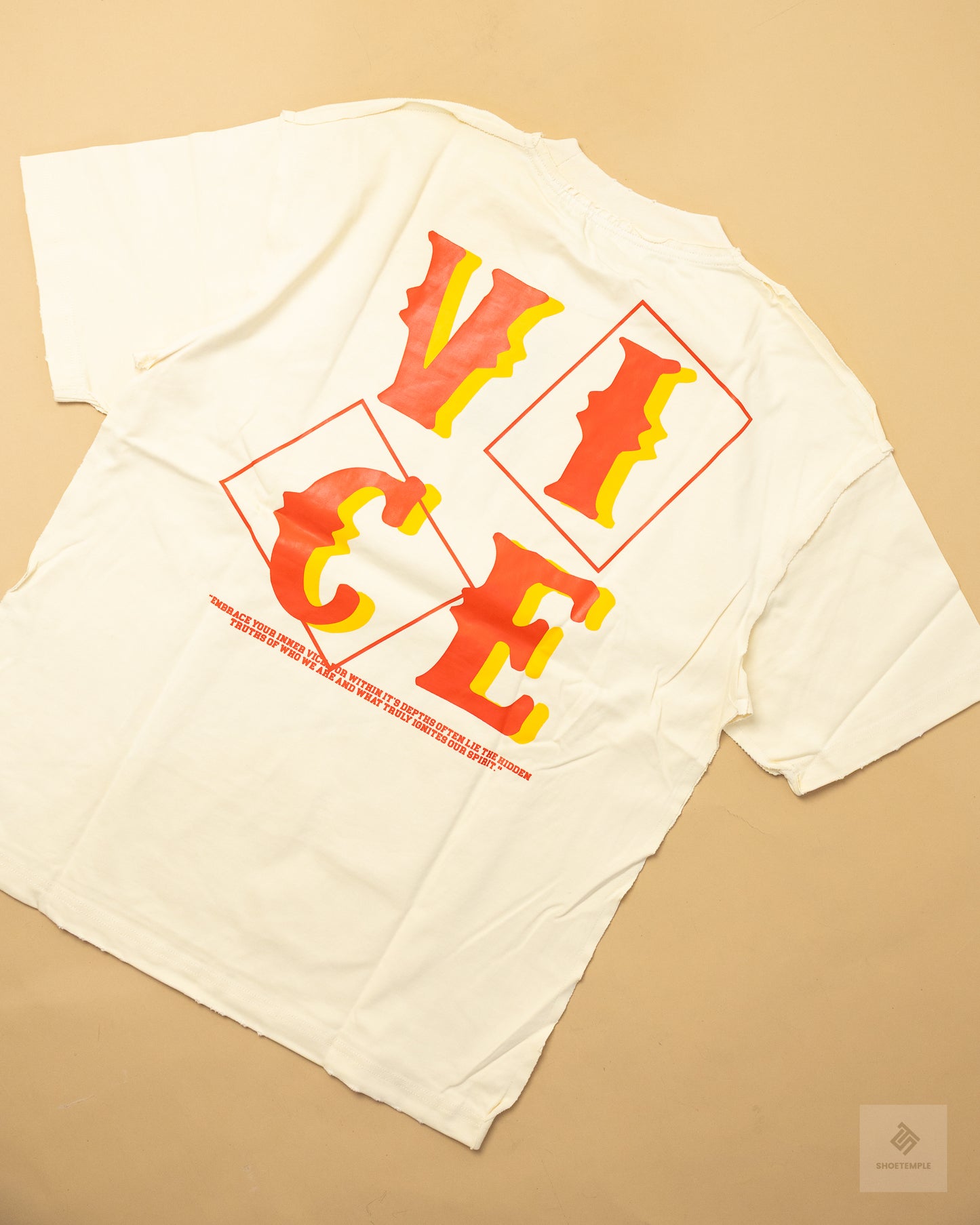 FIISH Vice Heavy Weight Graphic T-Shirt – Cream