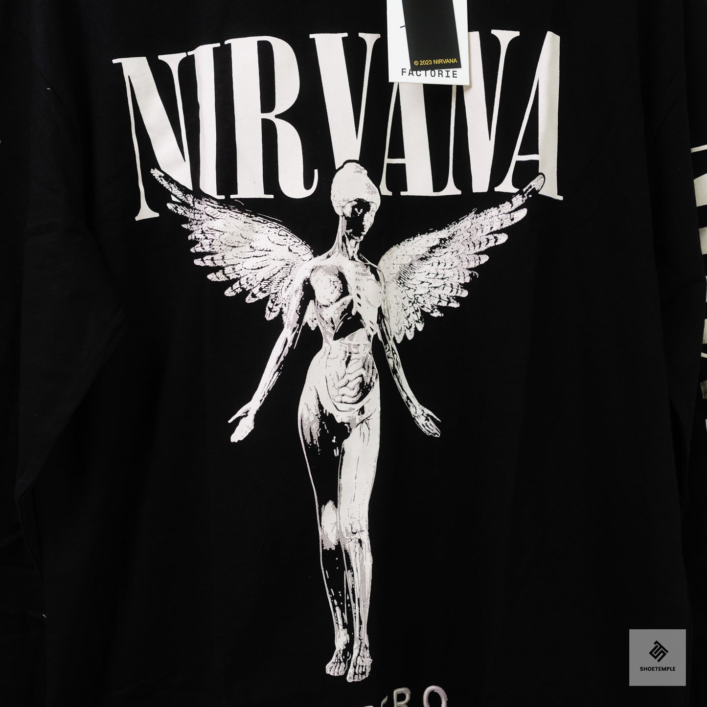 Nirvana Long Sleeve Shirt Utero angel artwork from the band Nirvana
