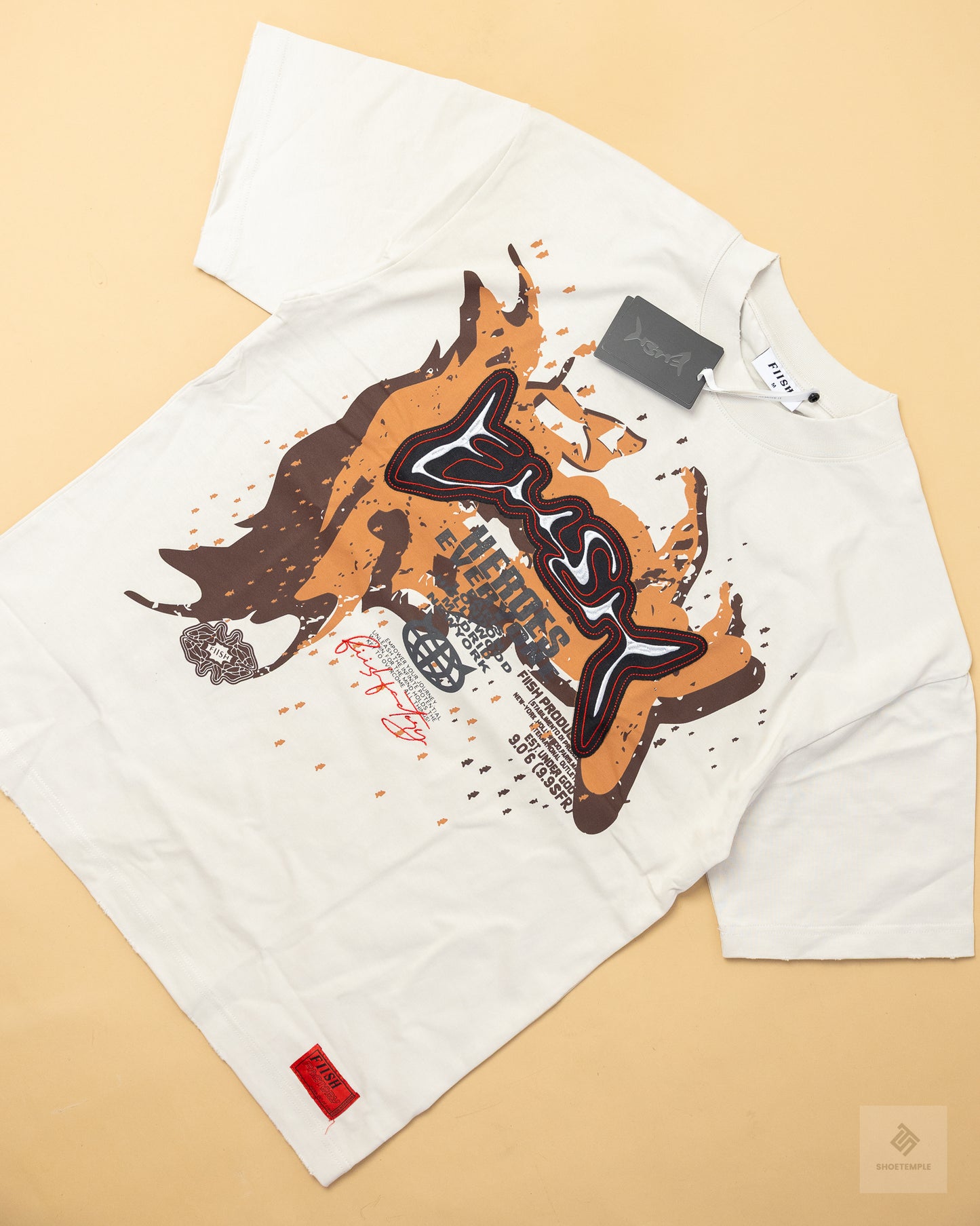 FIISH Heroes Everyone Wolf Heavy Weight Graphic T-Shirt