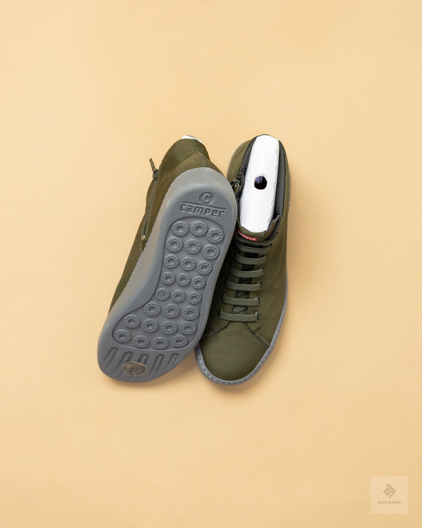 Camper Peu Touring High-Top Sneaker – Olive Green