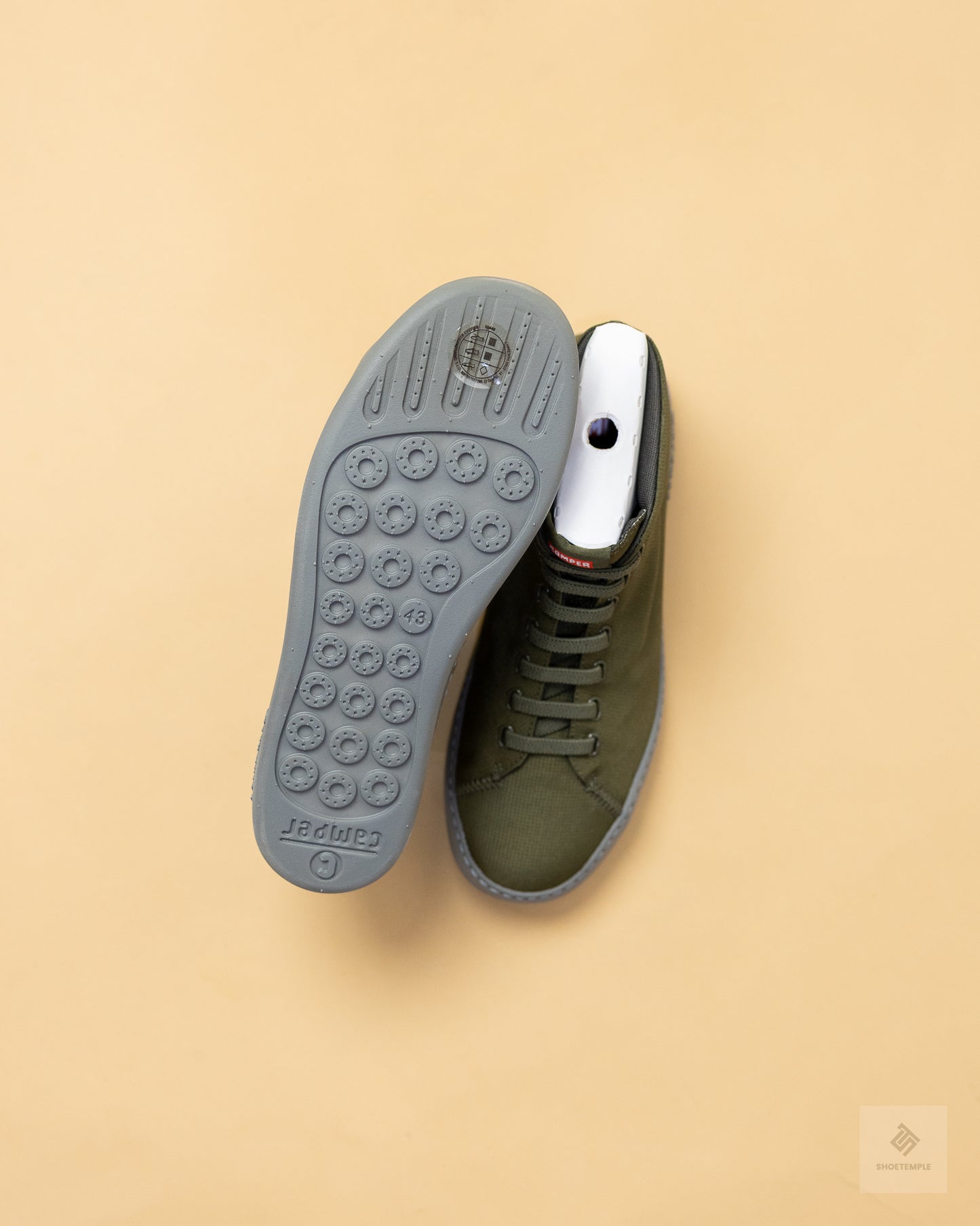 Camper Peu Touring High-Top Sneaker – Olive Green